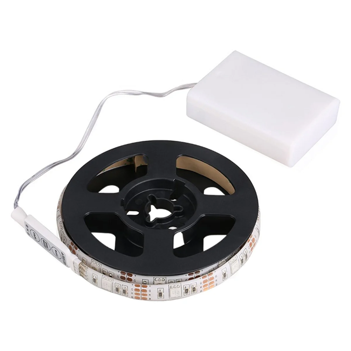 ABRB-5X RGB Flexible LED Light Strip IP65 15Leds DC5V With Controller Battery-Powered, LED Tape, Light Strips(0.5M)