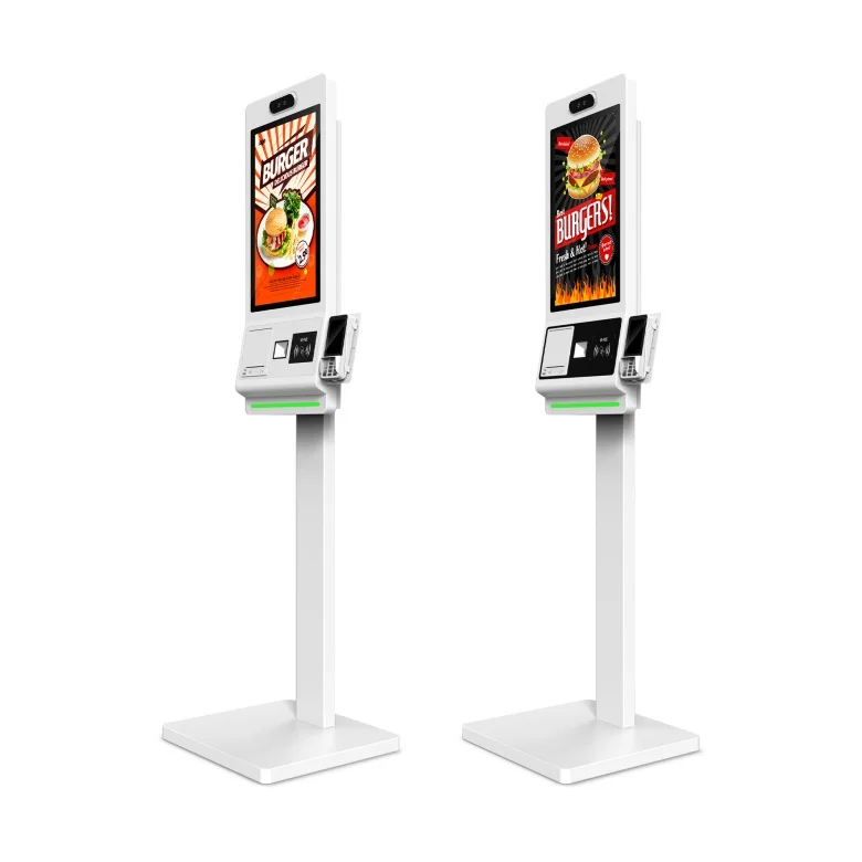 Terminal Kiosk Hotel Self-Service Bestelsysteem SDK Windows 21,5/24/27/32 Inch Touchscreen Barcodelezer Zelfbestellende betaling