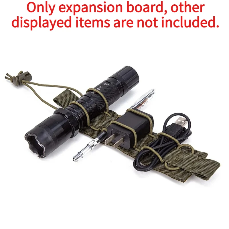 8 Holes Pen Holder Hook Loop Panel Multi‑functional Divider Expansion Patch Paste Vest Bag Tool Organizer Board
