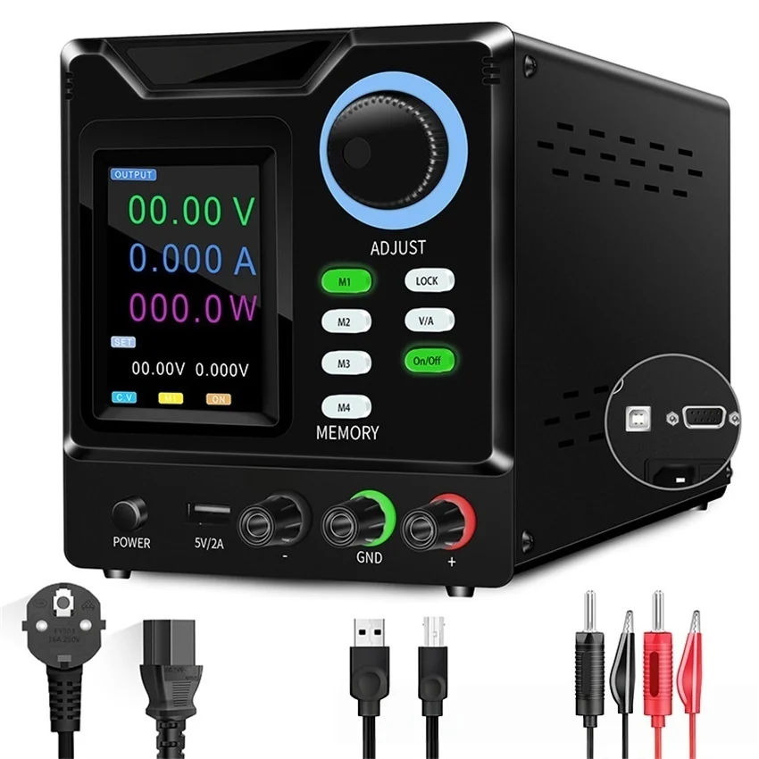 220V 110V Programmable Power Supply 30V5A  Adjustable Lab Bench Power Supply Programmable Memory LOCK C.C C.V RS-232 USB Softwar