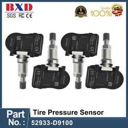 Sensor de pressão dos pneus para Kia Sportage K7 KX5 Picanto Hyundai Genesis, Em estoque, 52933D9100, 52933-D9100, 1 4 8Pcs