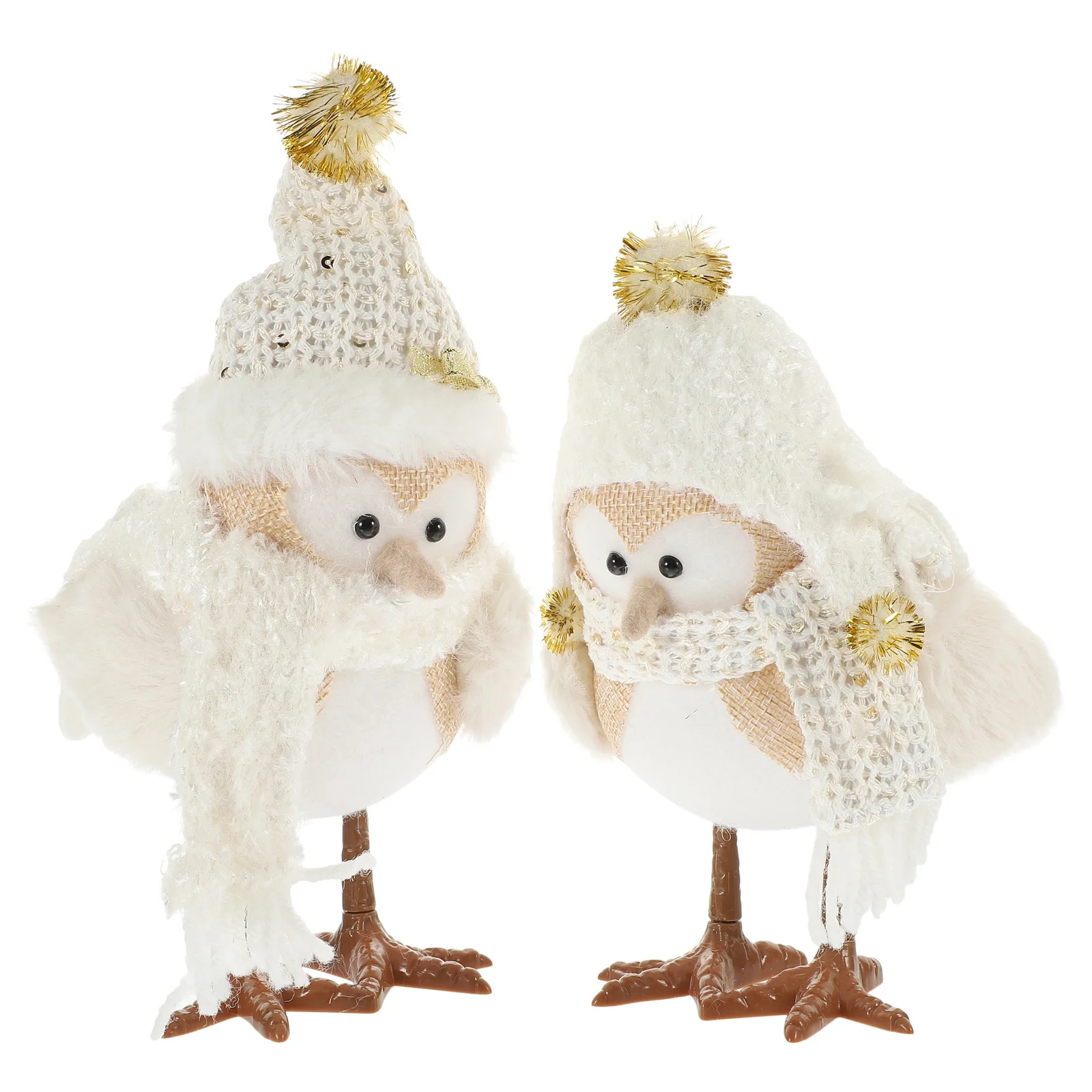 

2Pcs Xmas LED Lighted Bird Ornament Christmas Glowing Decoration Table Centerpiece Home Party Decor Christmas Lighted Decoration