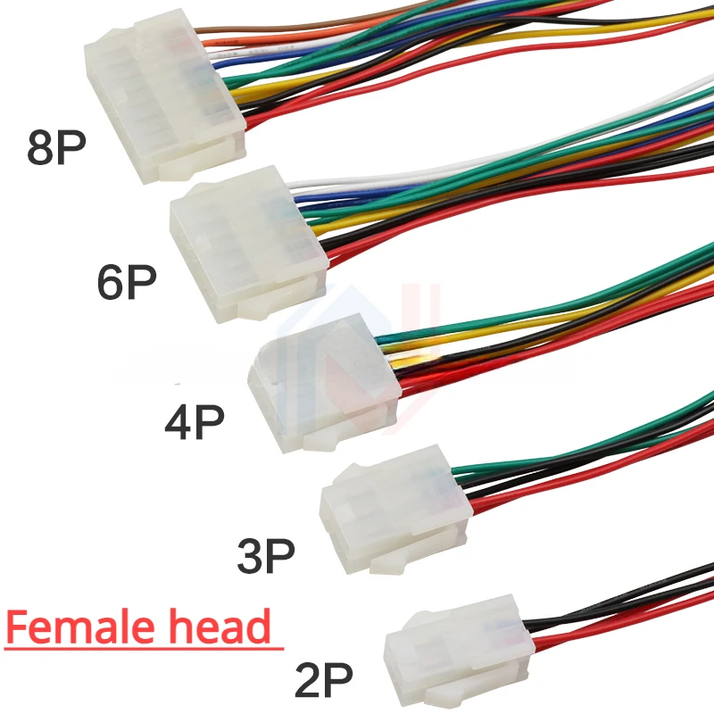 4.2mm 5557/5559 Male and Female Male/Female Lug Butted Line Plug Connector 20awg Computer Car Wiring Harness Led Connecting Wire