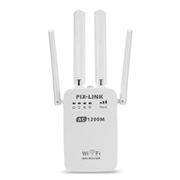 PIXLINK AC05 AC1200 Repeater Wireless WIFI Extender Booster 5G 2.4G Dual-band Network Amplifier Long Range Signal WiFi Router