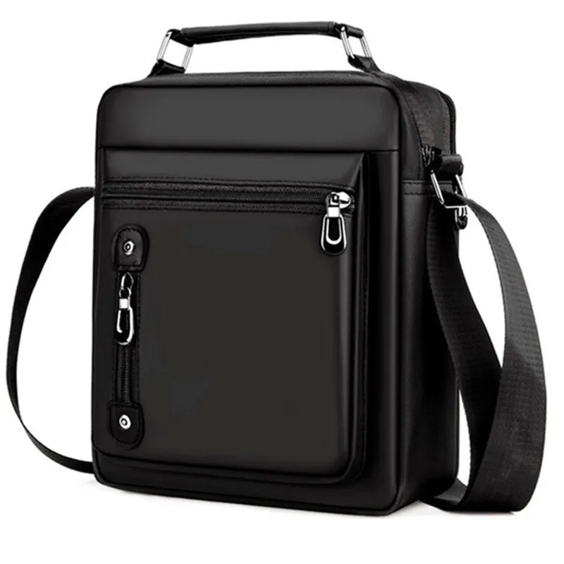 Men\'s Handbag Messenger Bag Waterproof Men Oxford Zipper Bag Crossbody for Male Male Business Casual Single Shoulder Bag