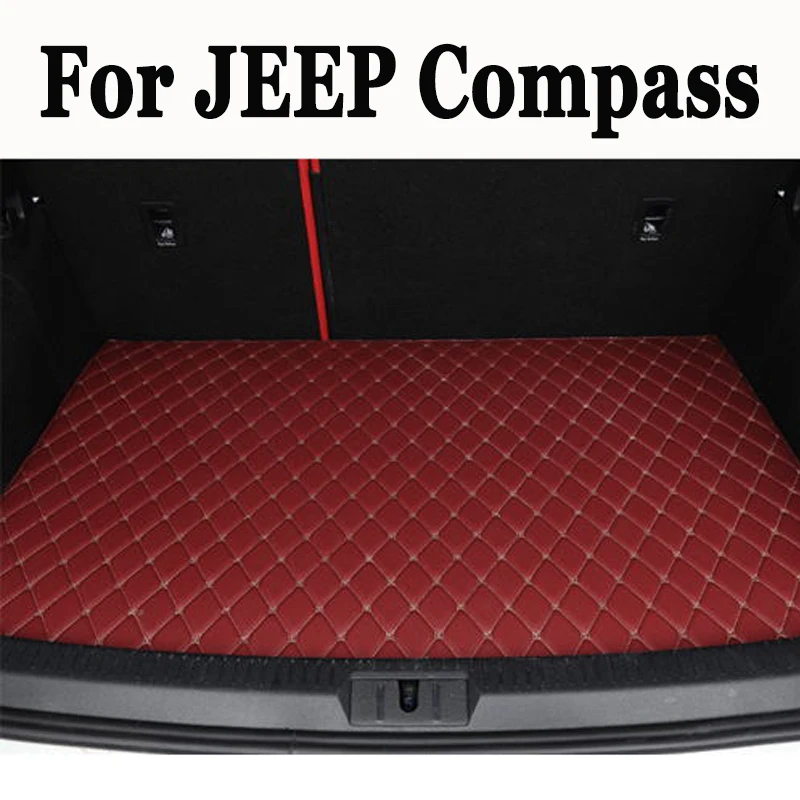 Car Trunk Mat For JEEP Compass 2007-2017 08 09 10 11 12 13 14 15 16 Custom Car Accessories Auto Interior Decoration