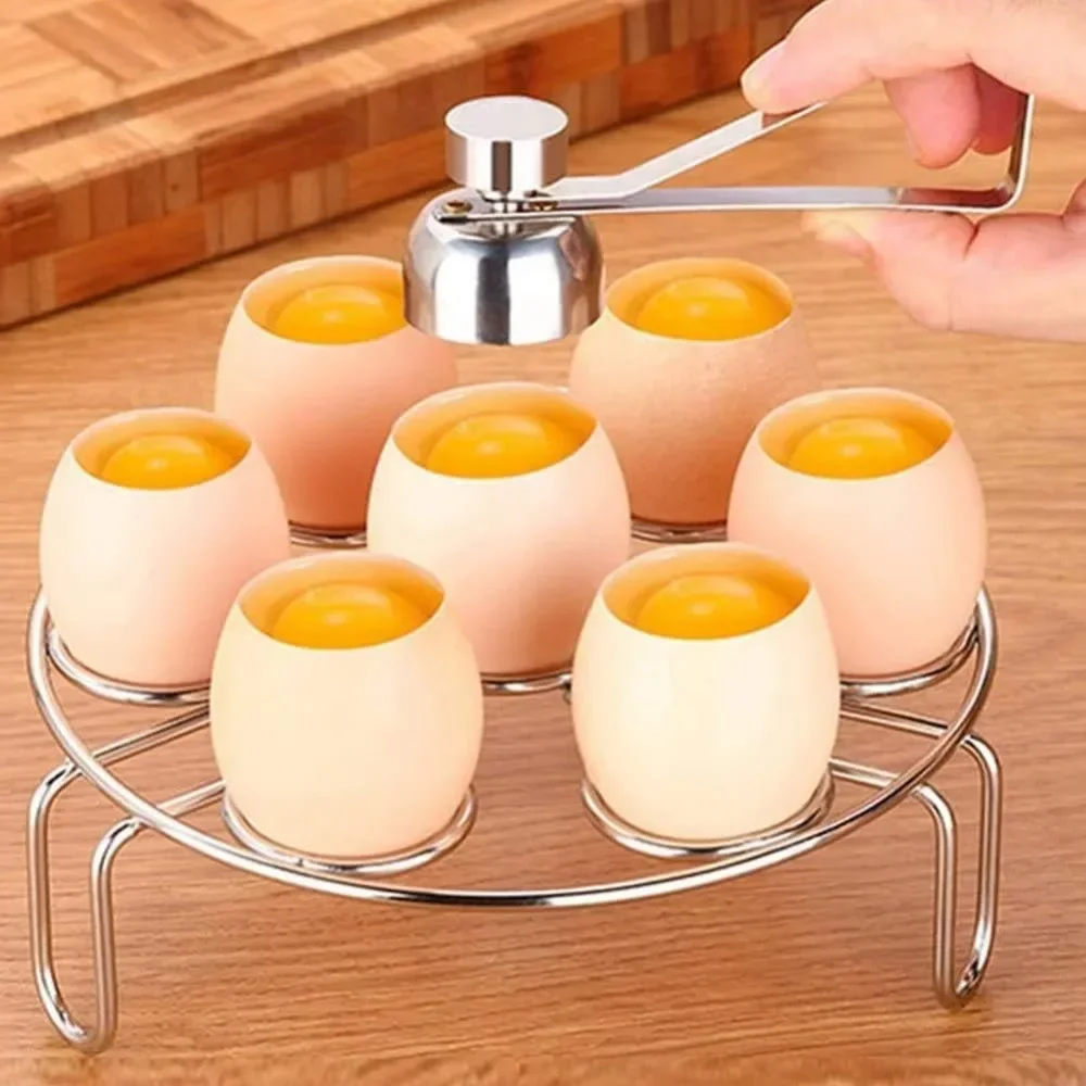 

Raw or Soft Egg Cooking Tool ,Glutinous Rice Kitchen Steel Egg Cutter Stainless, Home Kitchen Egg Opener