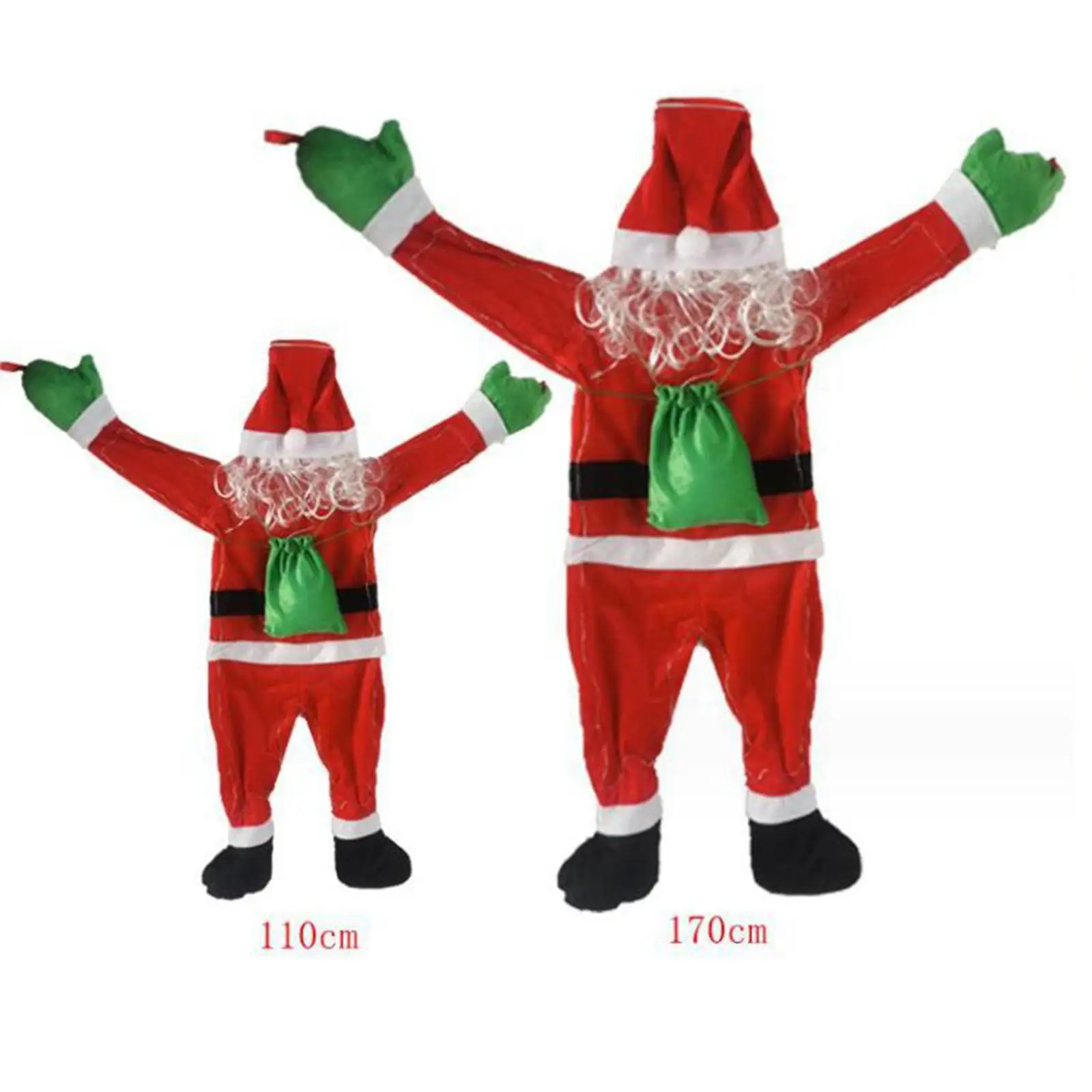 

LED Santa Claus Christmas Decoration Lighted Ornament for Party Holiday Wall