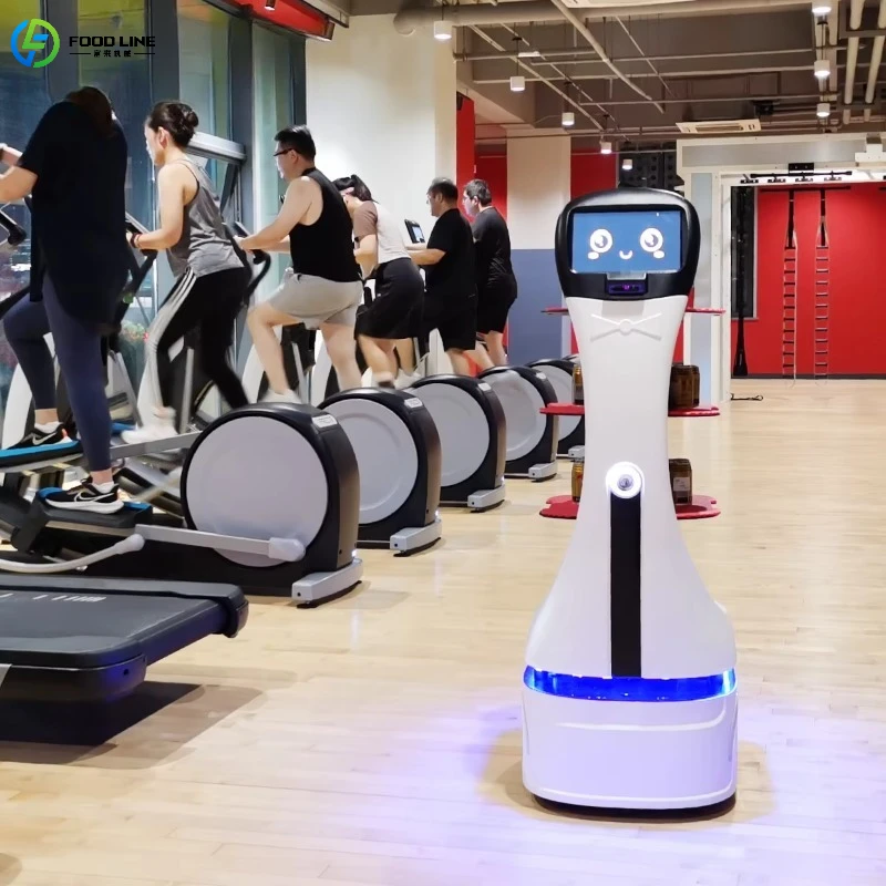 Customized Commercial Food Dish Delivery Robot With 5KG Capacity Facial Recognition For Hotel Business Center Food Industry view 5