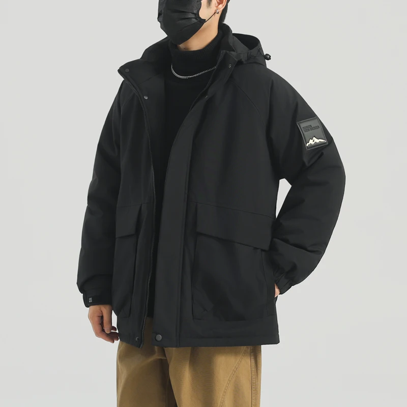 

fashion Parka Winter Down Jacket Mens Jackets Coats Outwear Snow Windbreaker Casual Down Jackets Quality Men Outdoor Overcoats