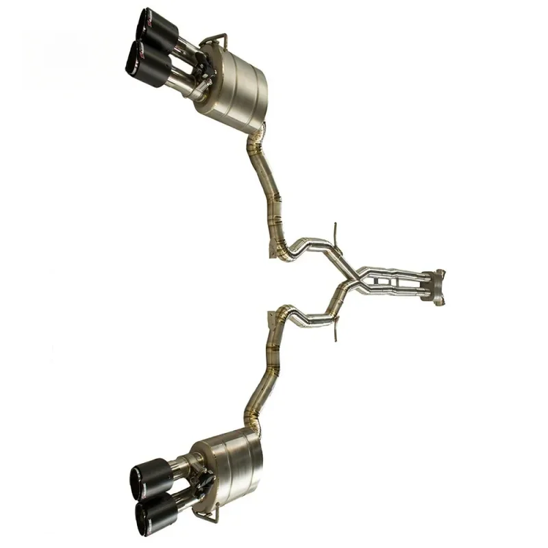 Suitable for porsche panamera 3.0 pinata 9 tube titanium exhamost tube adjustable exhamost cat rear exhaust car exhaust