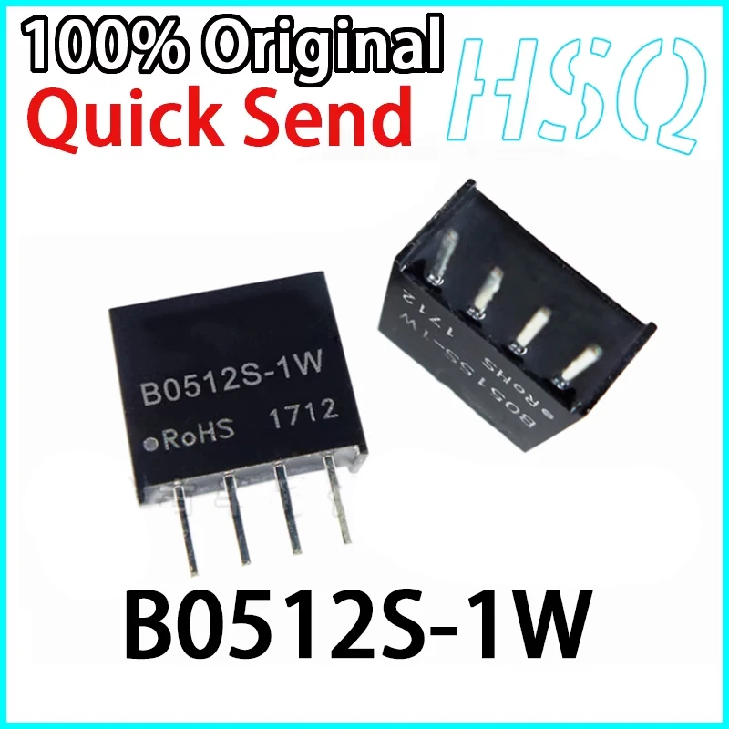 1PCS B0512S-1W B0512S-1WR2 B0512S-1WR3 5V To 12V Isolated Power Module DC-DC Module SIP Package
