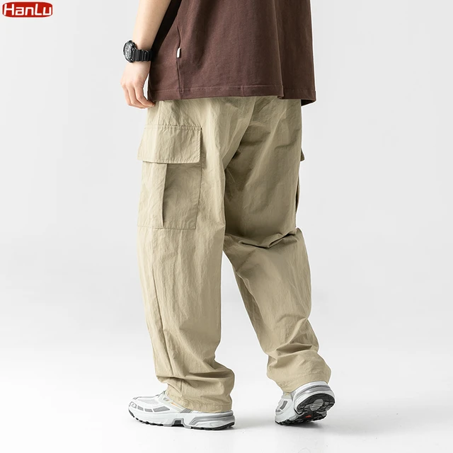 Dickies Baggy men s Casual Cargo Pants Loose Fit Drawstring Mid waist Spring summer