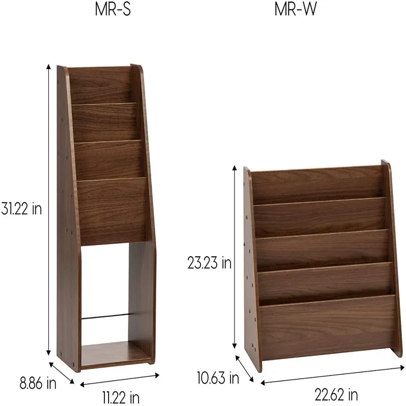 Portariviste a 4 tasche, marrone scuro