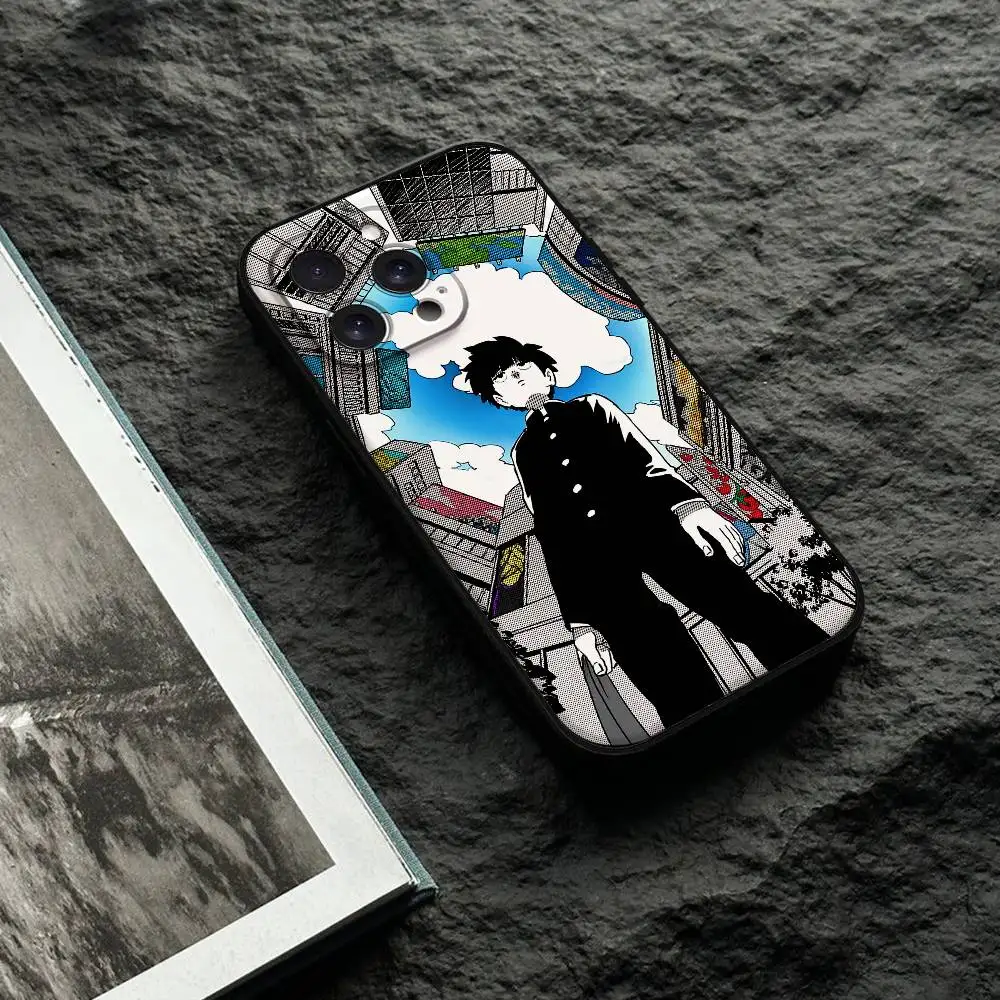 R-Mob D-psycho 100 Capa de telefone preta para iPhone 17/16/15/13/14 Pro Max/ 11Plus/X/Xr/Xs Max/12mini modelos compatíveis