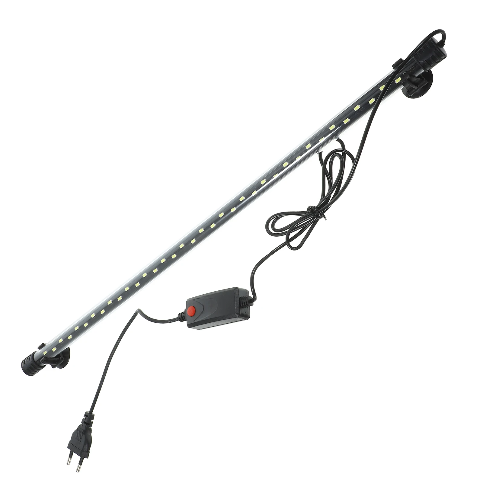 

1Pc Led Aquarium Landscaping Light Fish Tank Adornment Pure White Illumination With Suction Cups Durable Underwater Lamp Eu Plug