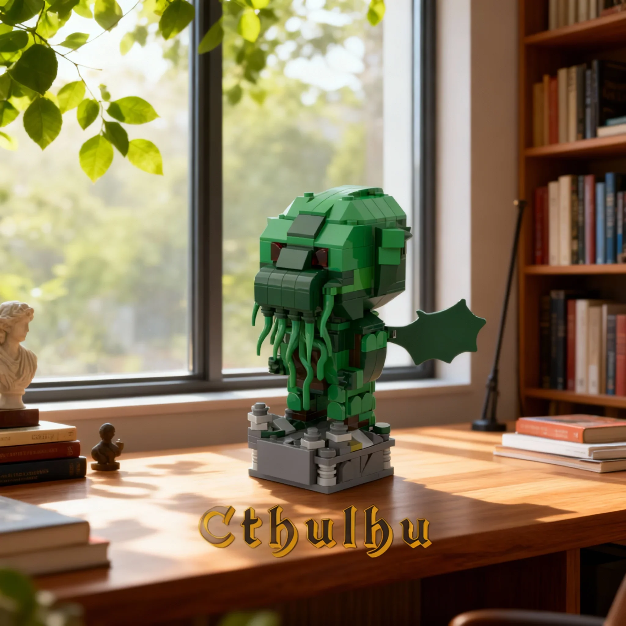 300 Piezas MOC H.P. Lovecraft Cthulhu Figurine Brickheadz, Bloques de Construcción de Modelos, Arquitectura, Regalos para Festivales, Juguetes de Ladrillos