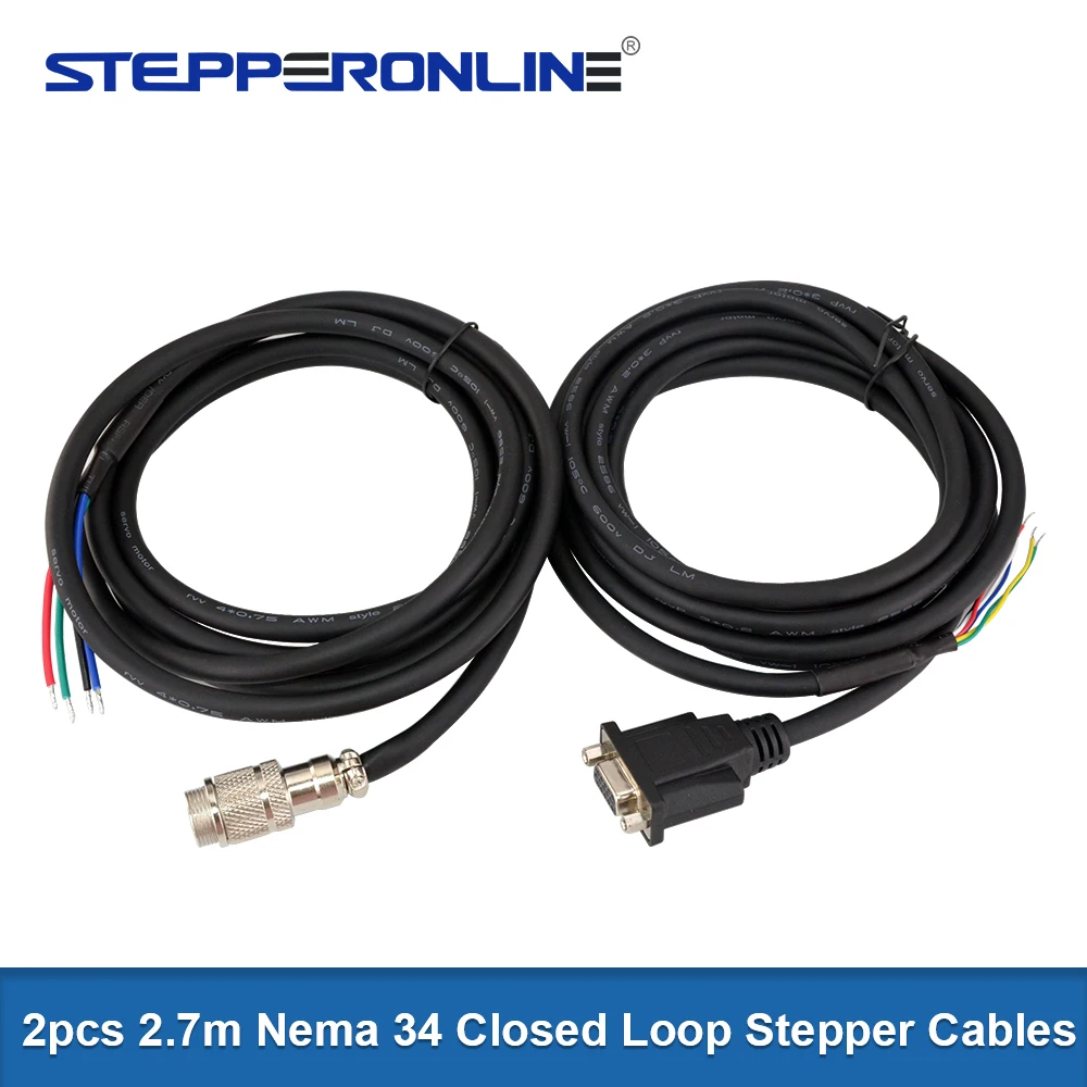 2.7m Nema 34 Closed Loop Stepper Motor Extension Cable Kit for Nema34 Closed Loop Stepper Motors & for Encoder