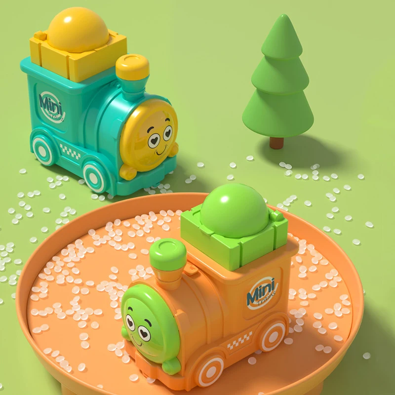 Mini jouet de train Montessori pour enfants, presse Go, friction inertielle, côtes arrière, activité de voiture de dessin animé, jouets interactifs pour les tout-petits, garçons