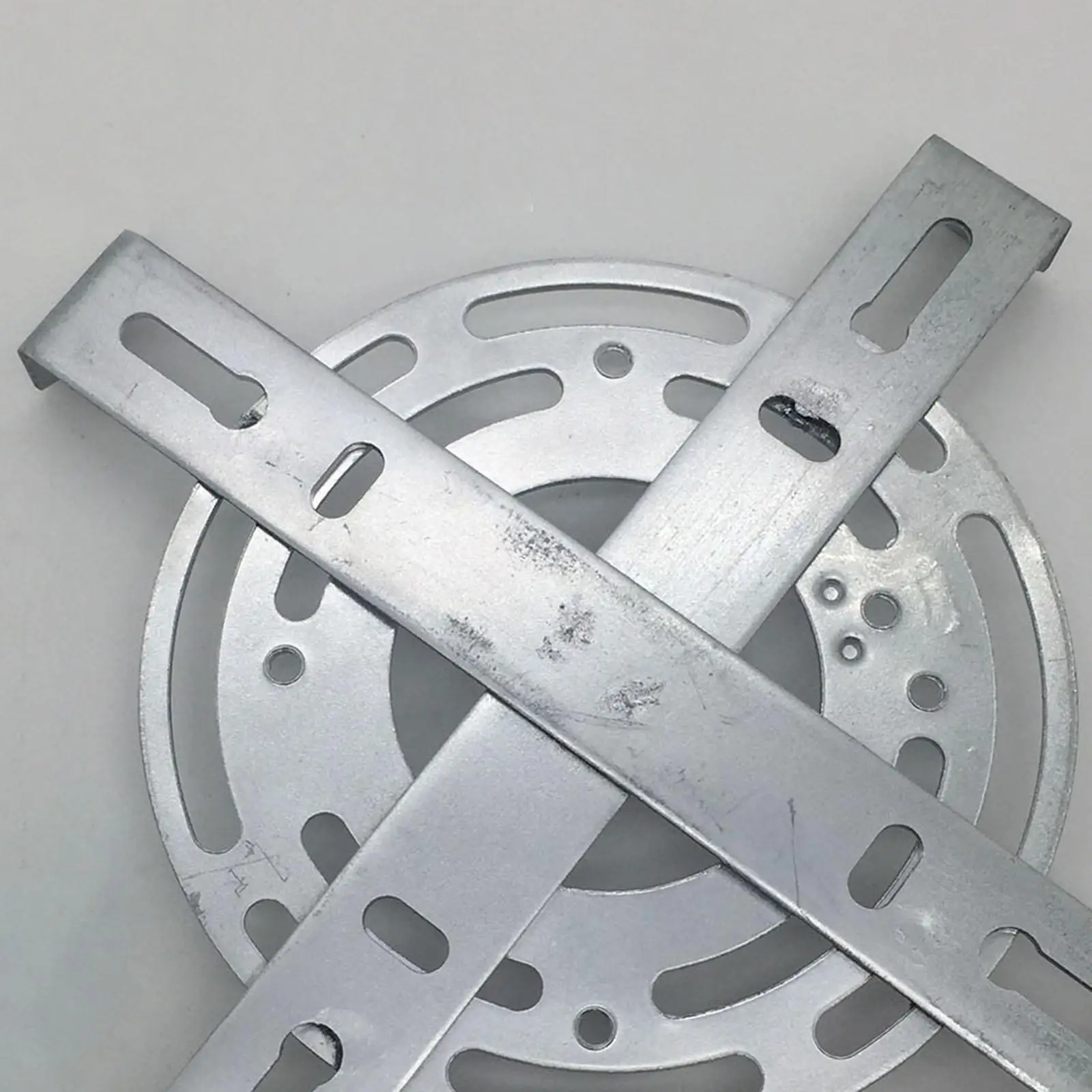 

Compact Lighting Fixture Mounting Bracket Silver Iron Plate for Designed Pendant Lamps DIY Install