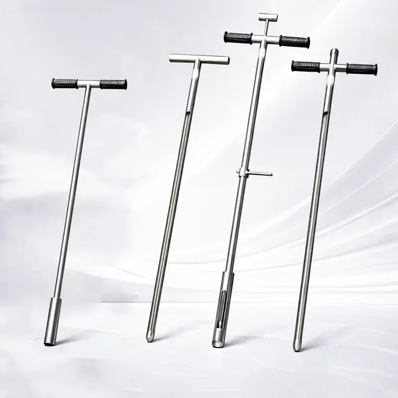 16-Inch Stainless Steel Soil Sampler Probe with Ejector Test Tool for Plant Care Lawn Garden Farm Golf Products