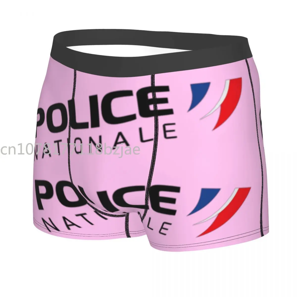 Slip Boxer da uomo della polizia nazionale francese mutande Idea regalo di alta qualità altamente traspirante