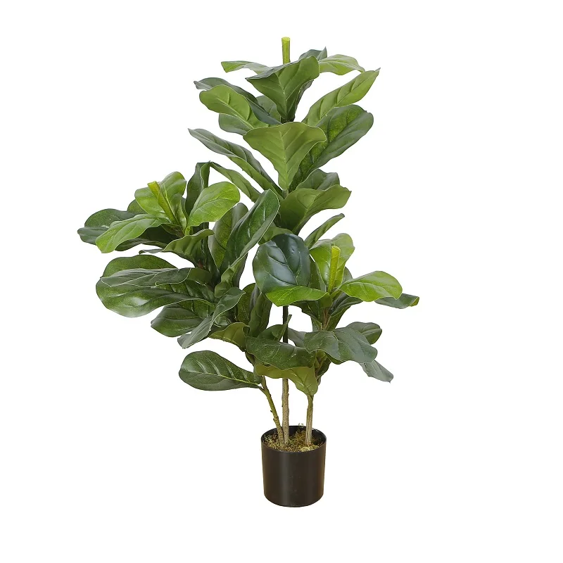 Artificial Plants Artificial Fiddle Tree Plastic Plant Fake Fiddle Leaf Fig Tree Ficus Lyrata