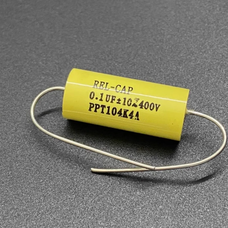 1PCS Teflon REL-CAP PPT 0.1UF400V Gallbladder Machine Coupled Frequency Division Audio Fever Capacitor