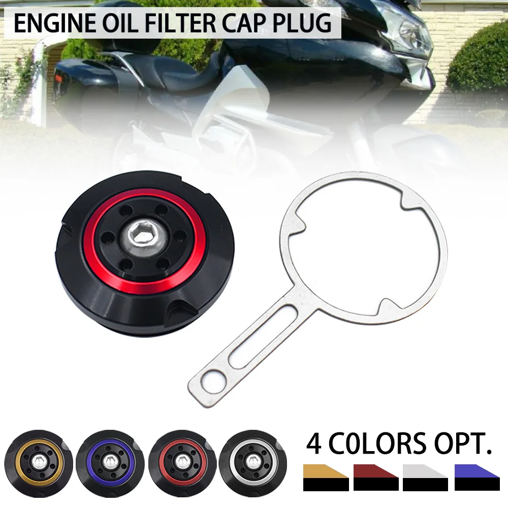 

Motorcycle Oil Filter Cap Cover Plug Replacement Accessories for BMW R1200RT R1200GS R 1200 Ninet Stable Performance premium