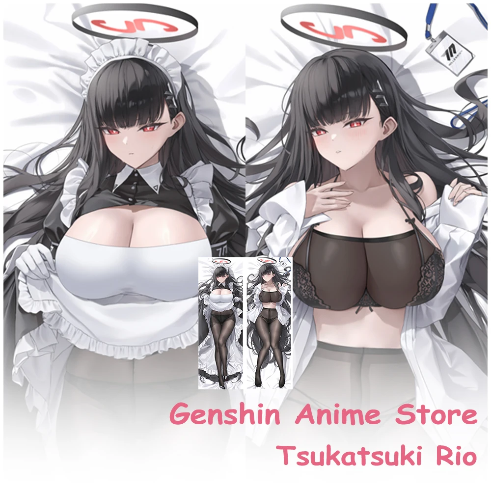 

Game Blue Archive Tsukatsuki Rio Body Dakimakura Cover Cosplay Props Double-Sided Printed Anime Pillowcase Otaku Cushion Covers