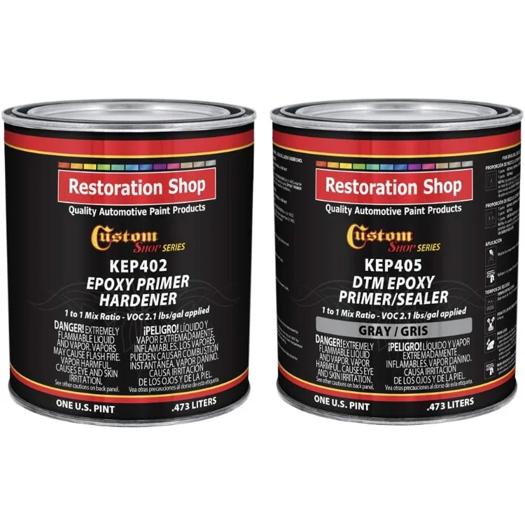

Серый эпоксидный праймер/Sealer 2.1 VOC (комплект на 1 литр) Высокопроизводительный праймер с антикоррозийным покрытием DTM