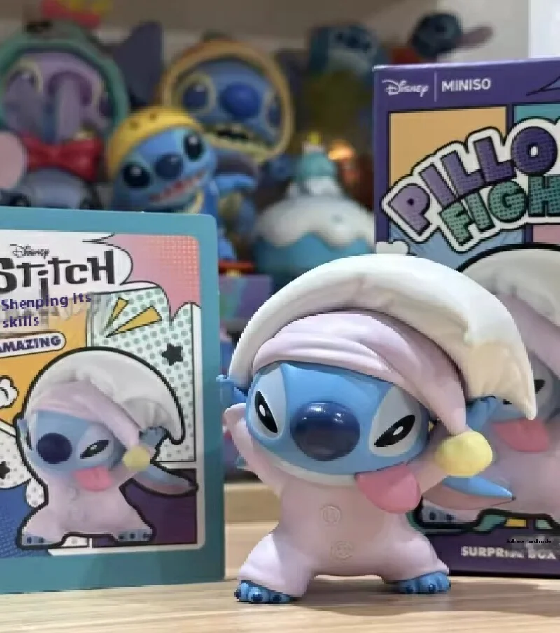 

Stitch Mini Pillow Big Battle Blind Box Cute Stitch Surrounding Trendy Toy Handmade Ornament Birthday Toys Gift