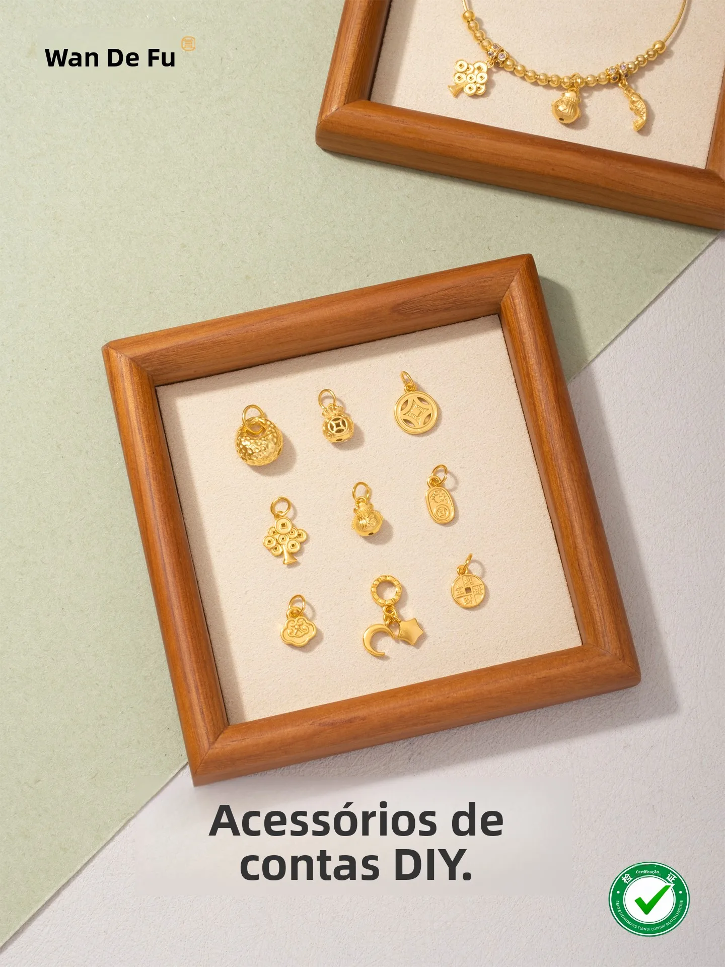 本物の金メッキdiyビーズブレスレット、高品質電気メッキ、高色保持合金、シルバーファッションジュエリーアクセサリー