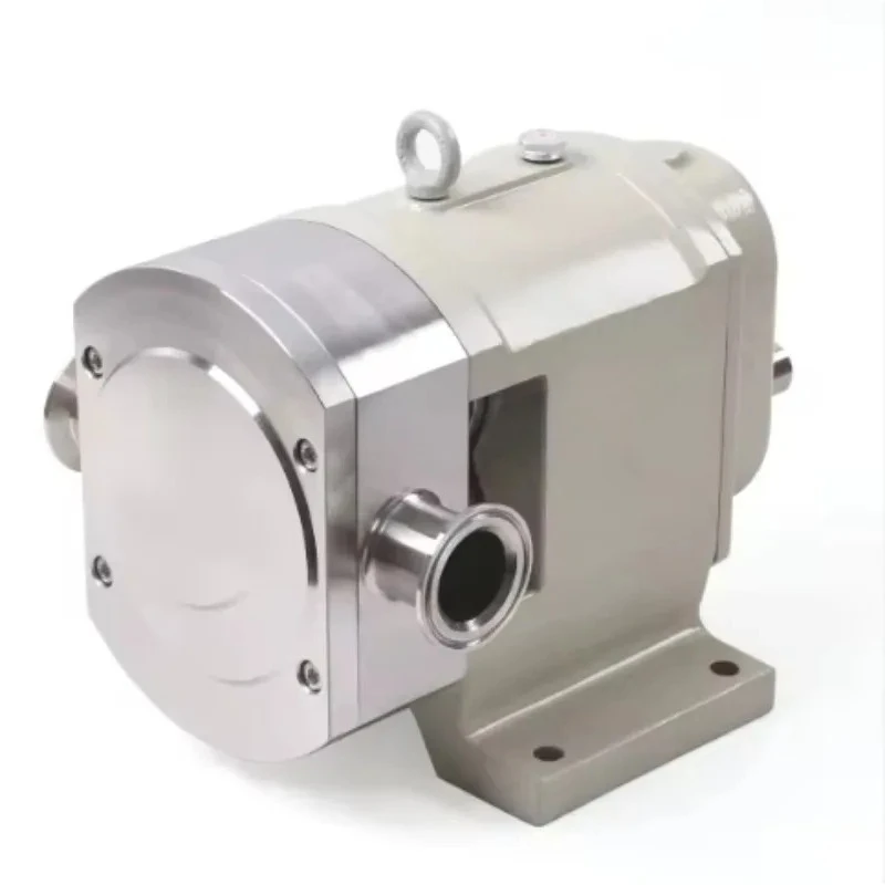 

316L Sanitary Lobe Pump, Electric Drive, High Pressure for Honey and Viscous Fluids, Motor Optional for Flexible Configuration