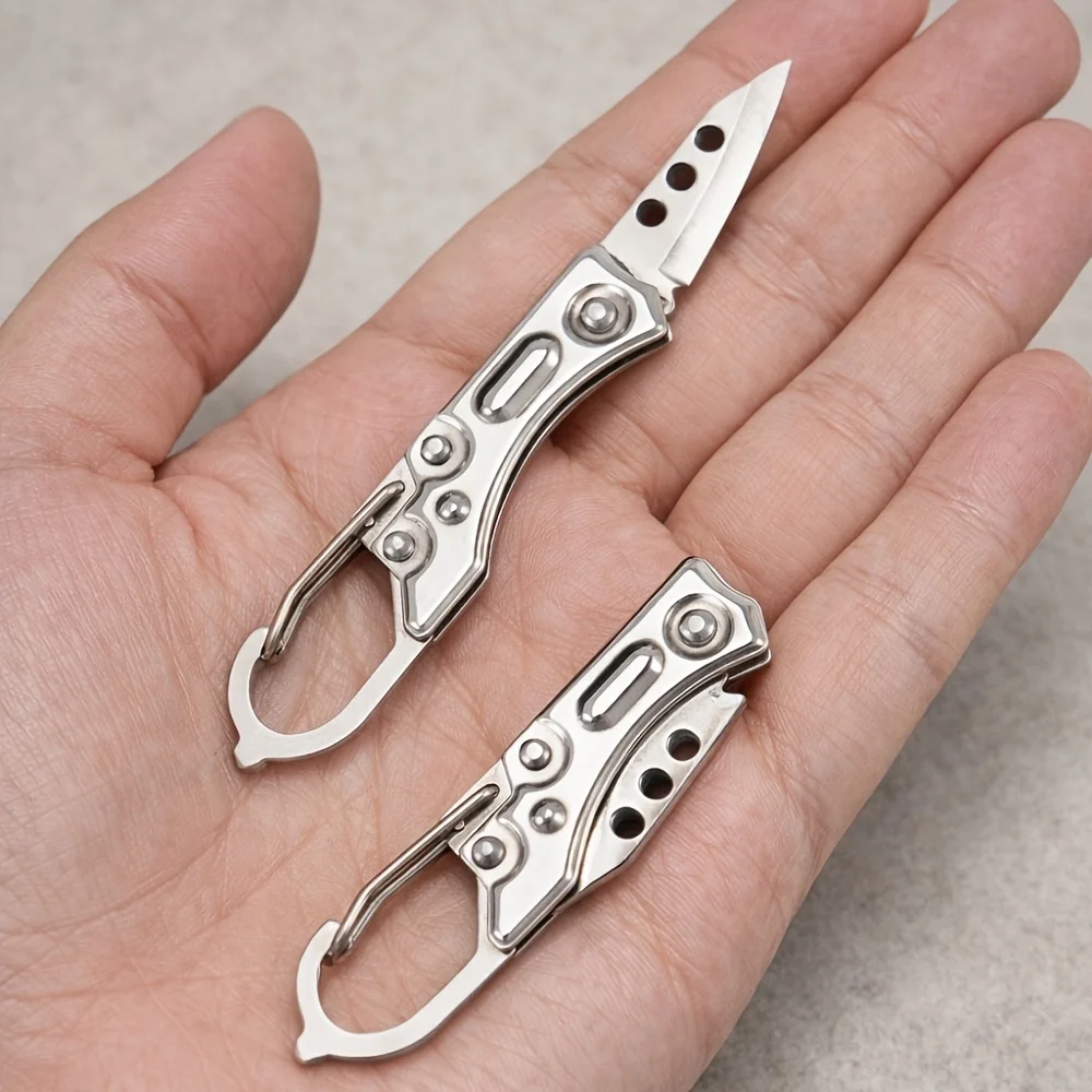 Mini Folding Keychain Knife Portable Pocket Utility Knife EDC Cutting Tool Compact Daily Carry Cutter