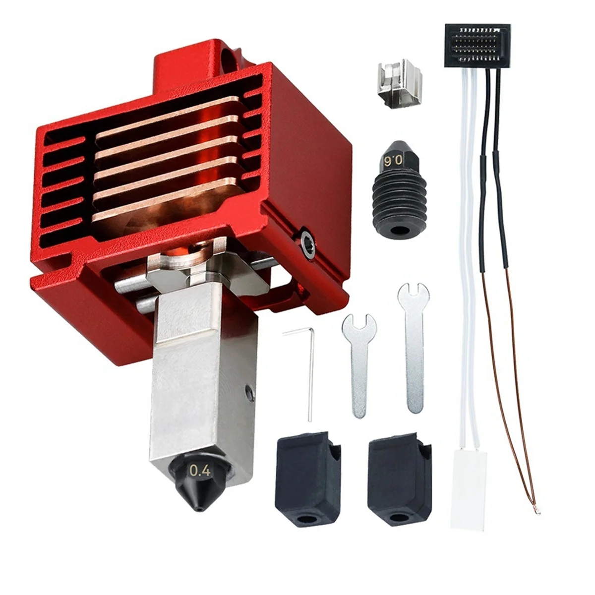 V3.0 Hotend+P1P Heating Rod Thermistor Kit for Bambu Lab Hotend Nozzle Hardened Steel Nozzle for Bambu Lab Print Head