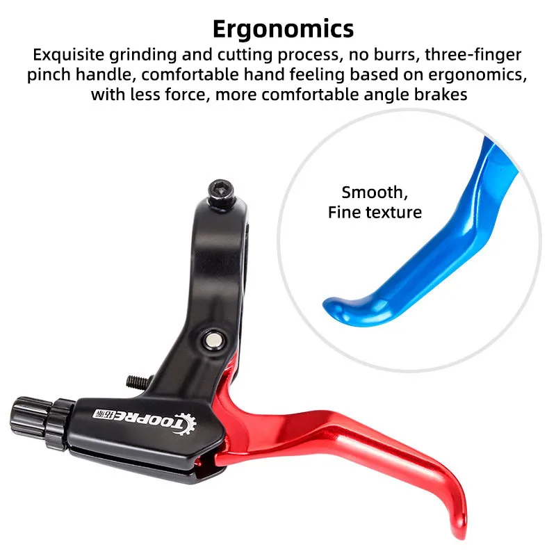 Toopre دراجة الفرامل رافعة مقبض سبائك الألومنيوم دراجة هوائية جبلية الفرامل رافعة Fr5 دراجة الأطفال الفرامل رافعة العالمي