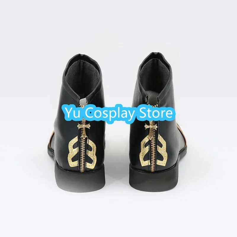 AIAI 2025Yu- Game Naraka: Bladepoint Wu Chen PU Leather Shoes Halloween Carnival Boots Cosplay Prop Custom