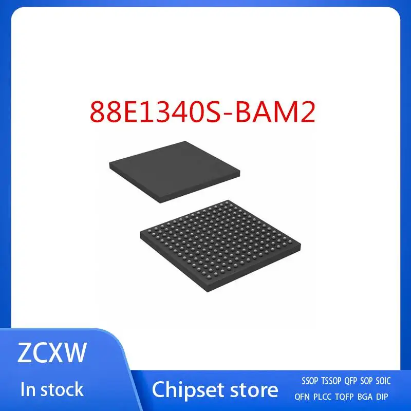 

NEW 1PCS/LOT 88E1340S-BAM2 88E1340S-A0-BAM2I000 88E1340S BAM2 BGA196