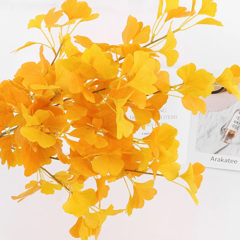 10pcs Home decoration Wedding festival decoration The Ginkgo tree Simulating Plant Decorative Flowers Wedding Decoration - Image 5