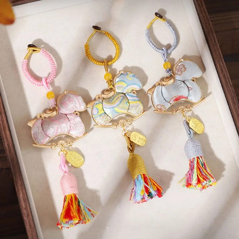 

Tassel Horse Year Pendant Good Luck Home Decor Zodiac Horse Keychain Handmade Chinese Style New Year Pendant Bag Charm