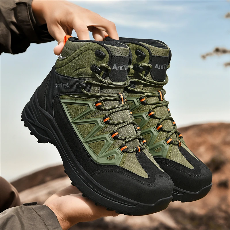 

2026 Classic Brand Mens Walking Outdoor Shoes Hard-Wearing Men Mountain Hiking Shoe Rubber Sole Trekking Sneakers For Man