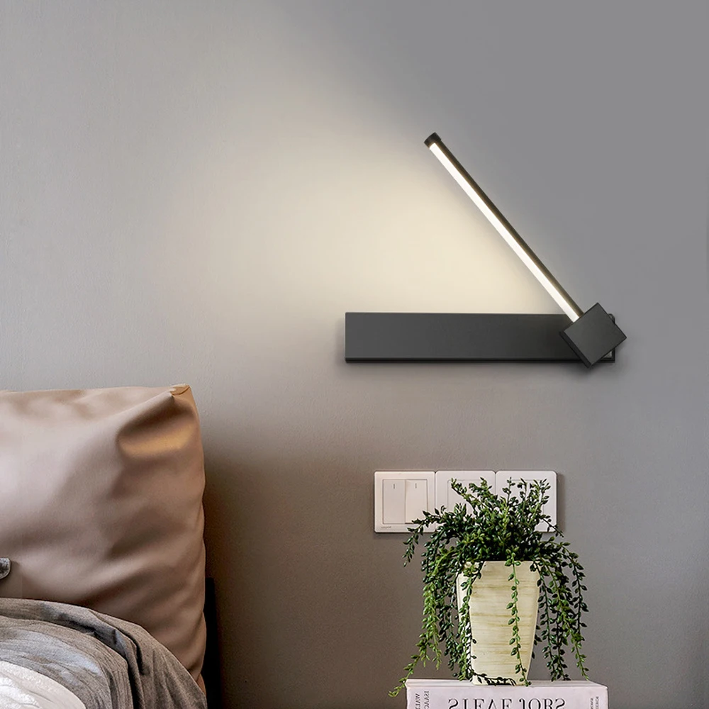 

Simple Rotatable Modern LED Wall Lights Living Study Room Bedroom Bedside Lamps Aisle Hallway Indoor Lighting lamparas de pared