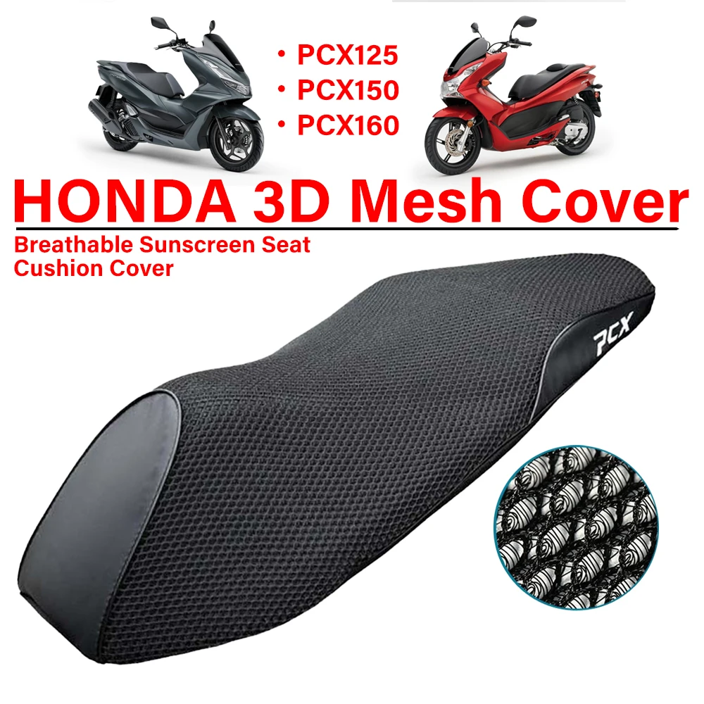 For HONDA PCX125 PCX150 PCX160 PCX 150 PCX 160 Motorcycle Seat Cover Waterproof Dustproof UV Resistant Sun-proof Breathable Seat