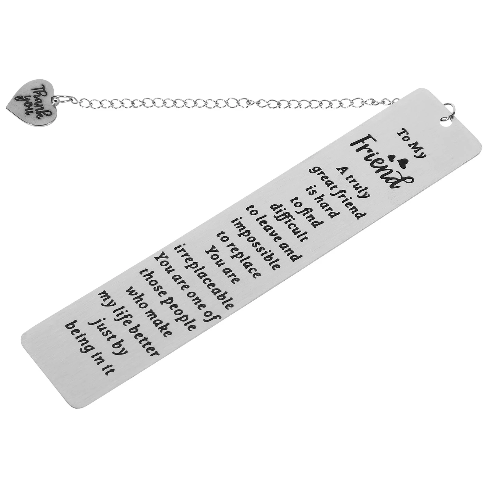 Friend Gift Bookmark Bookmarks Cute Metal Marker Teacher Gifts for Women Lovers Stainless Steel Students Marking Decor