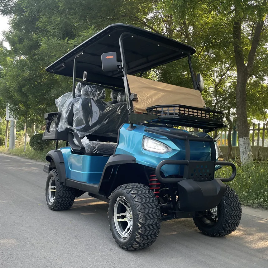 Double Wishbone Independent Suspension Electric Golf Cart Customized Golf Cart Bluetooth Speakers Golf Cart Free Custom Color