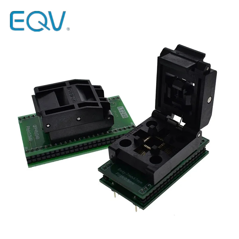 Adapter QFP48 do DIP48, Adapter QFP32 do DIP3, gniazdo testowe IC, 0.5mm, Picth 201fp48 do DIP48, Adapter do programowania/QFP48 do DIP48