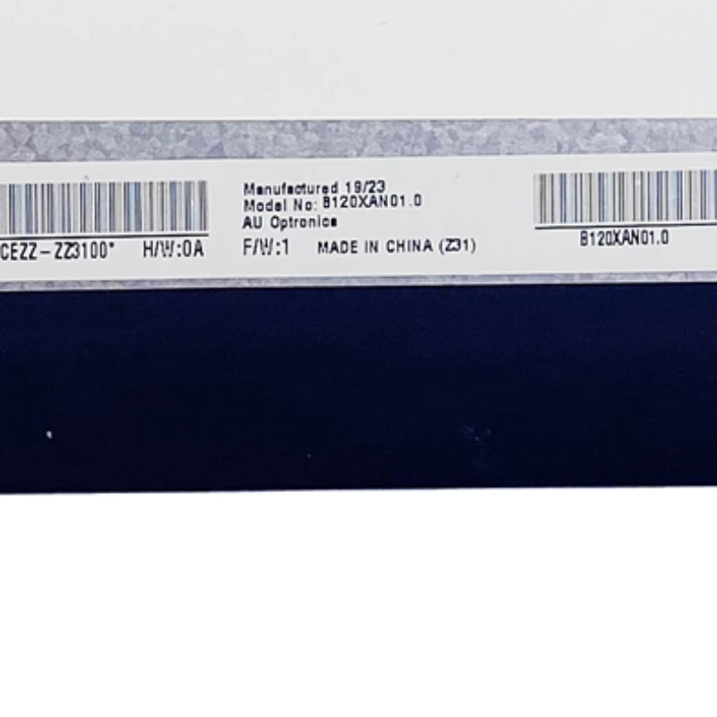 

B120XAN01.0 Новый оригинальный ЖК-экран класса A 12,0-дюймовый сменный экран для ноутбука Dispilay 1366 × 768