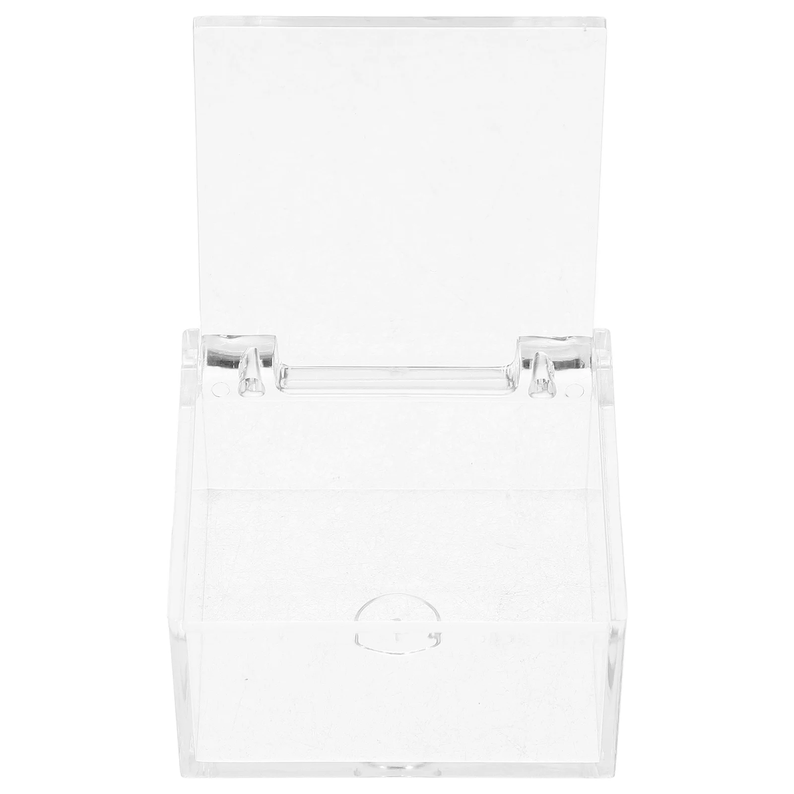 

Clear Acrylic Display Box with Hinged Lid Transparent Square Container for Jewelry Collectibles Miniatures Specimens Home Office