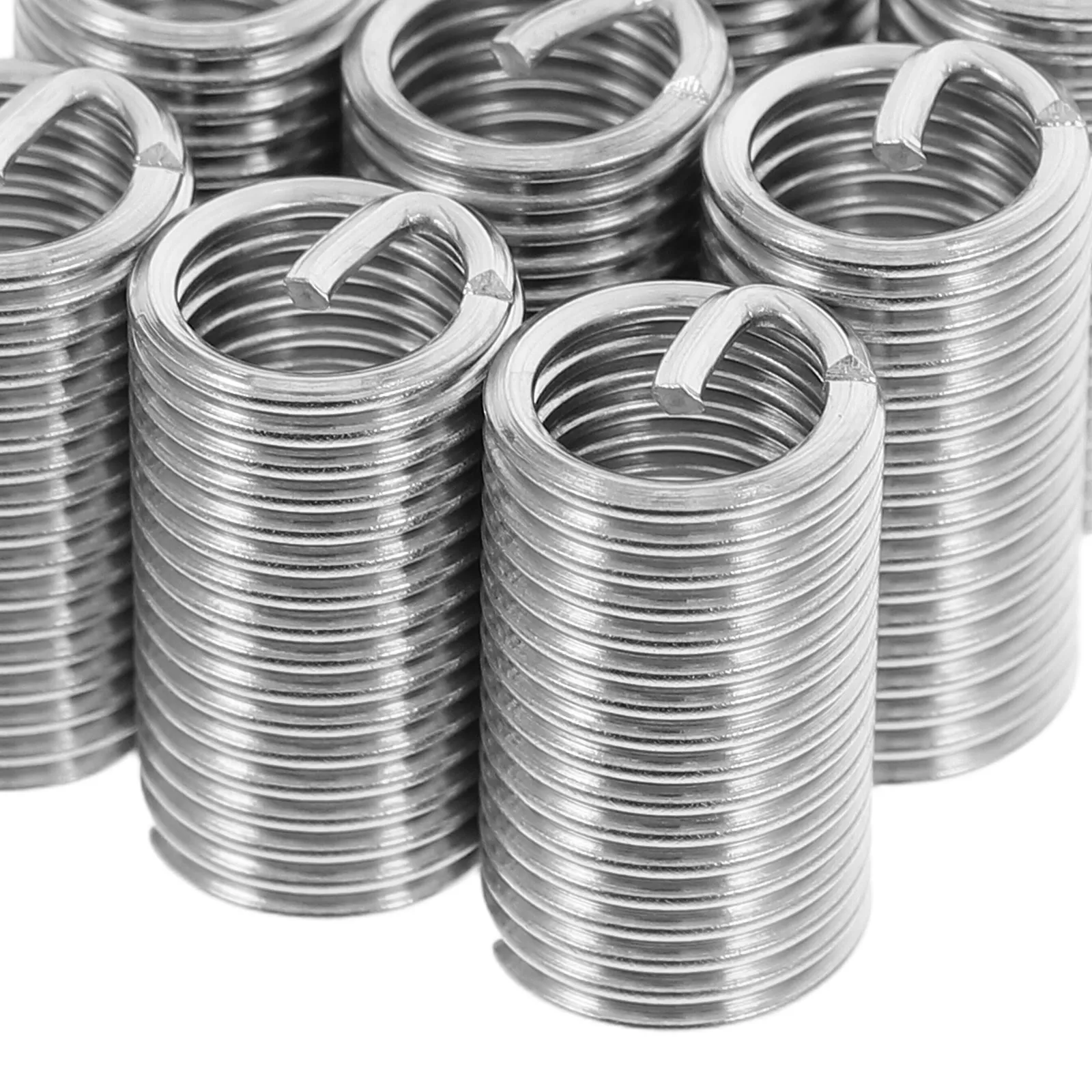 10Pcs Threaded Insert Kit For Mechanic Tool Set Mechanism Stainless Steel Screw Inserts Repair Machinery Automotive